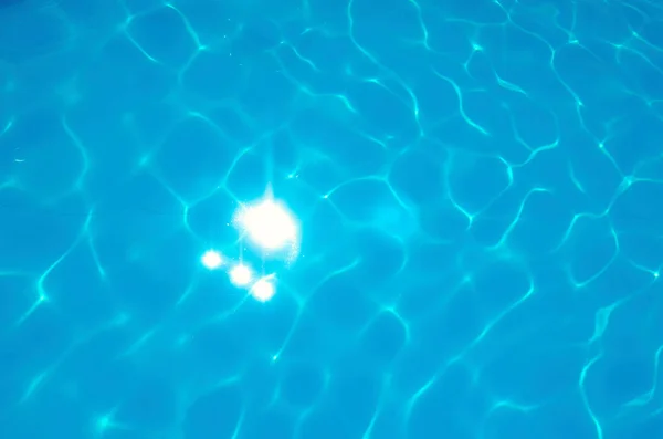 Fond Eau Bleue Dans Piscine — Photo