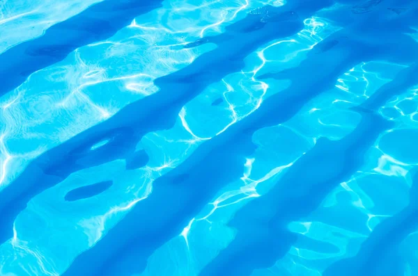 Fond Eau Bleue Dans Piscine — Photo