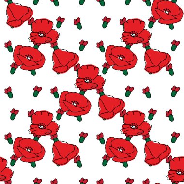 Gelincik, haşhaş tohumu. Kroki. El desen vektör çizim çekilmiş .