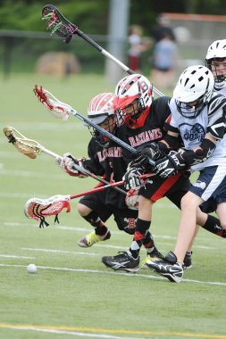 Merkezi New Jersey'de gençlik lacrosse League oyun aksiyon oyunları oynadı.