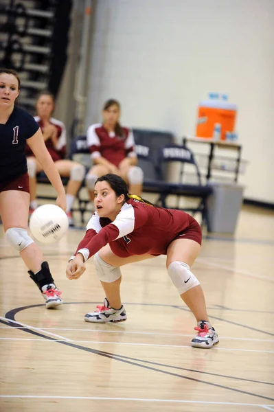 High School Girls Volleyball Game Action Being Played Arizona — Stock Photo, Image