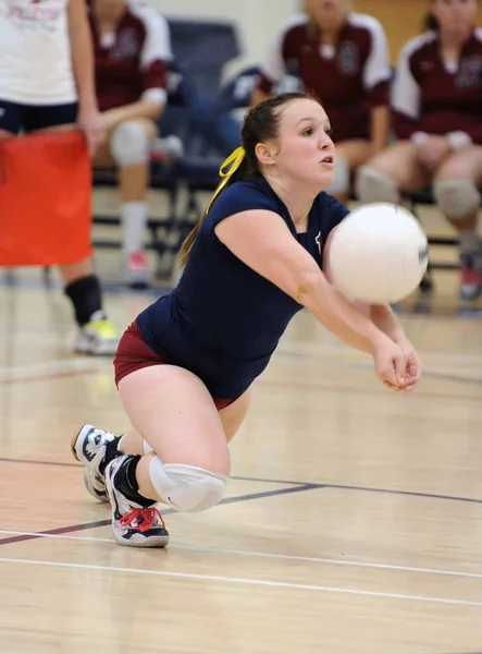 High School Girls Volleyball Game Action Being Played Arizona — Stock Photo, Image
