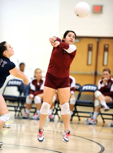 High School Girls Volleyball Game Action Being Played Arizona — Stock Photo, Image