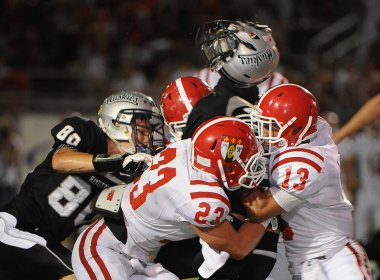 Yüksek okul futbol oyun eylem. Arizona'da oynandı ve maçı.