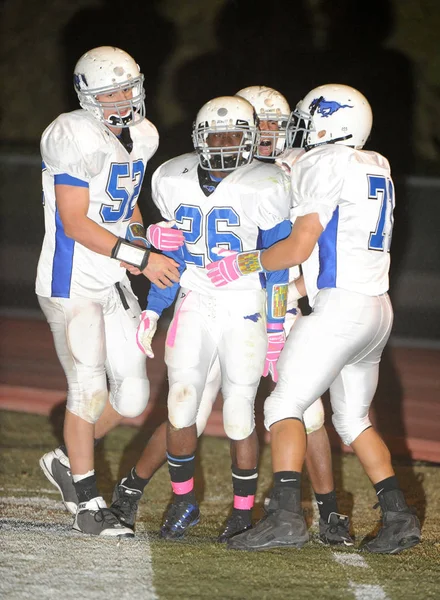 High School Futball Játék Akció Játszott Arizona — Stock Fotó