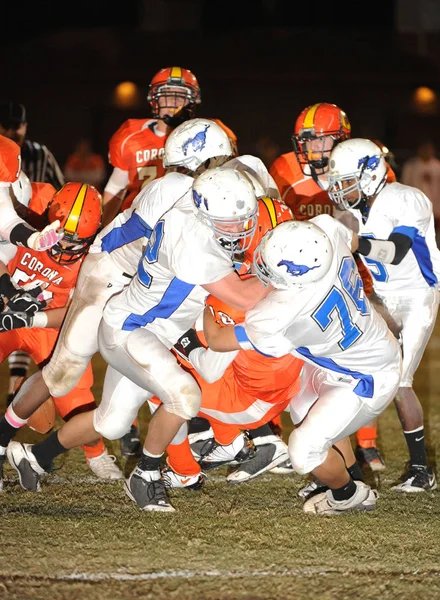 High School Football Game Action Game Played Arizona — Stock Photo, Image