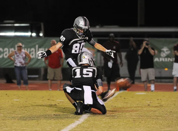 High School Fotboll Spel Action Matchen Spelades Arizona — Stockfoto