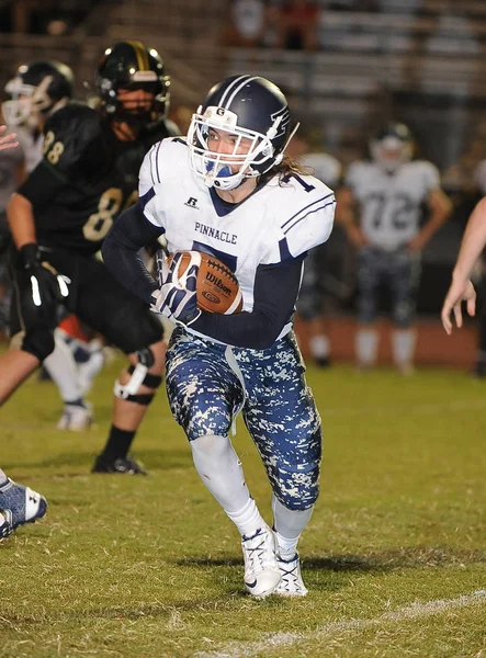 High School Football Game Action Game Played Arizona — Stock Photo, Image