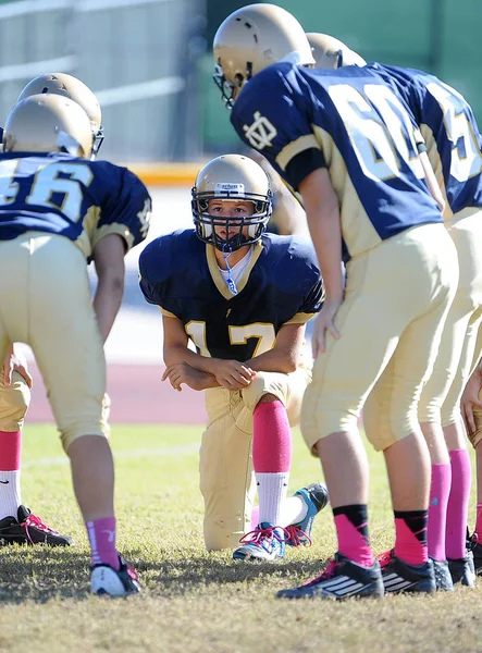 High School Football Gra Akcji Mecz Został Rozegrany Arizonie — Zdjęcie stockowe