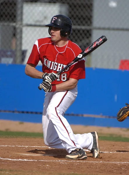 High School Juegos Béisbol Acción — Foto de Stock