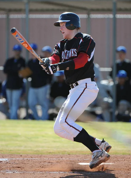 Gry Baseball High School Akcji — Zdjęcie stockowe