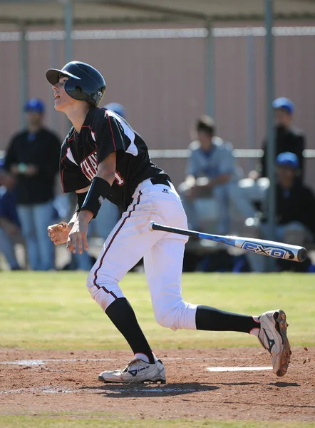 High School Baseball Games Action — Stock Photo, Image