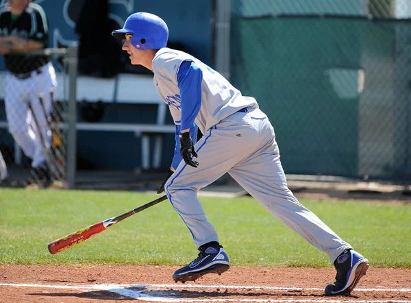 High School Baseball Játékok Akcióban — Stock Fotó