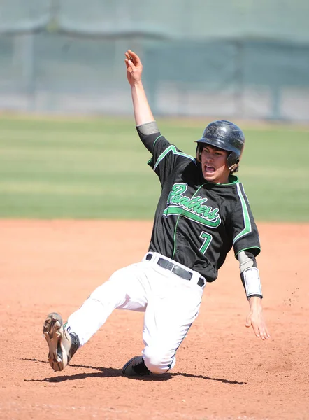 High School Juegos Béisbol Acción — Foto de Stock