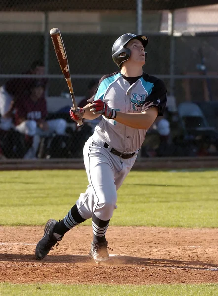 High School Baseball Játékok Akcióban — Stock Fotó