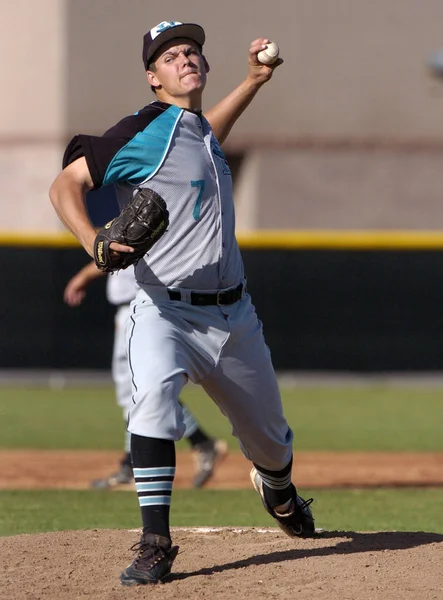 High School Juegos Béisbol Acción — Foto de Stock