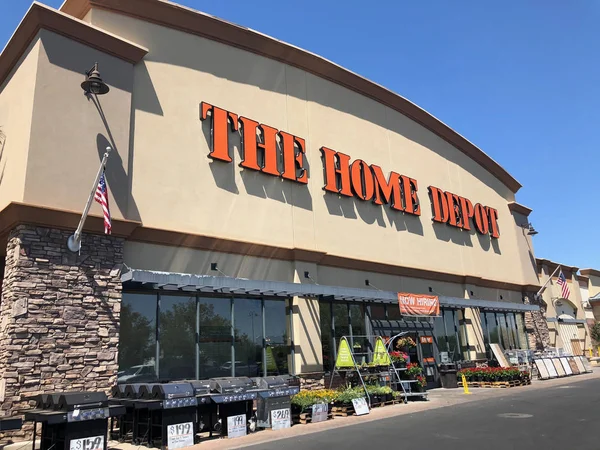 Home Depot Largest Home Improvement Retailer United States Exterior View — Stock Photo, Image