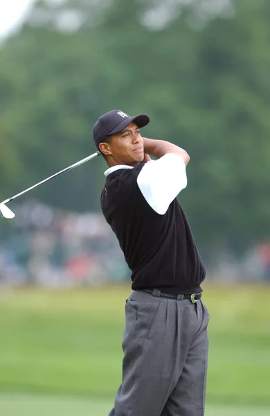Tiger Woods Vincitore Agli Open Nel 2002 Golfista Professionista Americano — Foto Stock