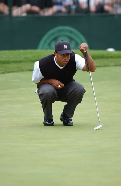 Tiger Woods Győztes Openen 2002 Ben Egy Amerikai Profi Golfjátékos — Stock Fotó