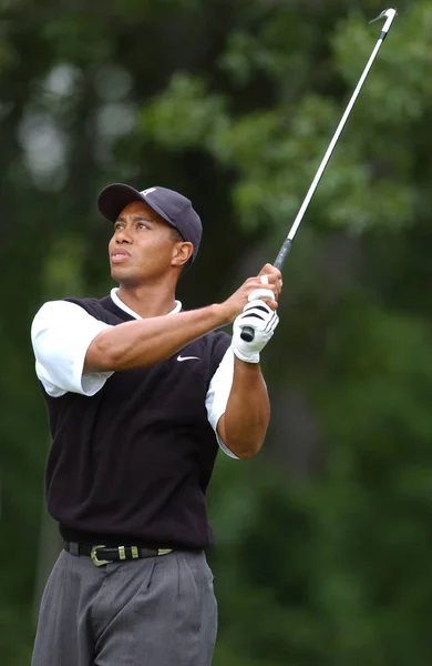Tiger Woods Zwycięzca Open Roku 2002 Jest Amerykańska Zawodowa Golfistka — Zdjęcie stockowe