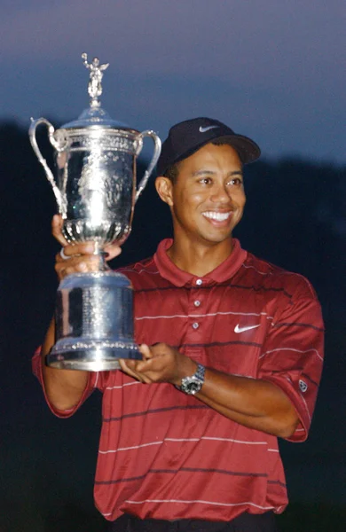 Tiger Woods Sieger Bei Den Open 2002 Ist Ein Amerikanischer — Stockfoto