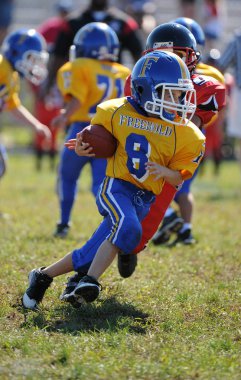  Warner Gençlik futbol eylem pop. Pop Warner Birleşik Devletler futbol oyun arkadaşları içinde en büyük ve en eski genç futbol ligi olduğunu.