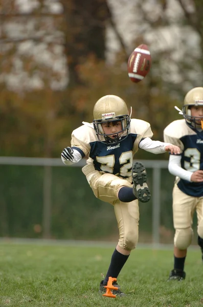 Pop Warner Youth Football Action Pop Warner Largest Oldest Youth — Stock Photo, Image