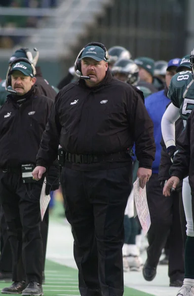 Andy Reid Hlavní Trenér Philadelphia Eagles Ústraní Během Pravidelné Sezóny — Stock fotografie