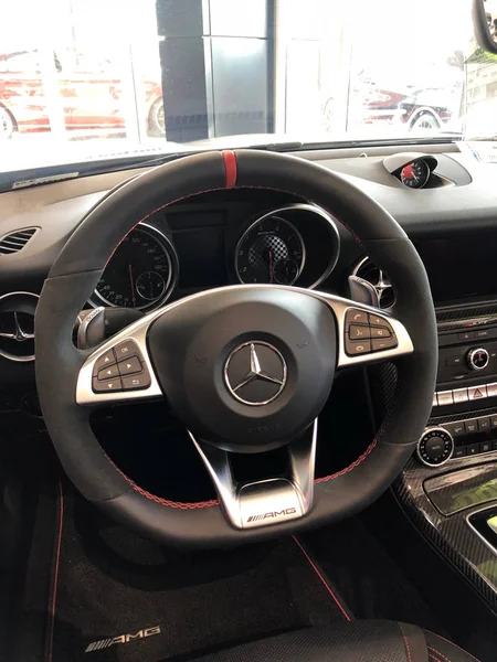 Mercedes Benz Prodejnu Aut Vozy Vidění Showroomu Gilbert Arizona Jihozápadní — Stock fotografie