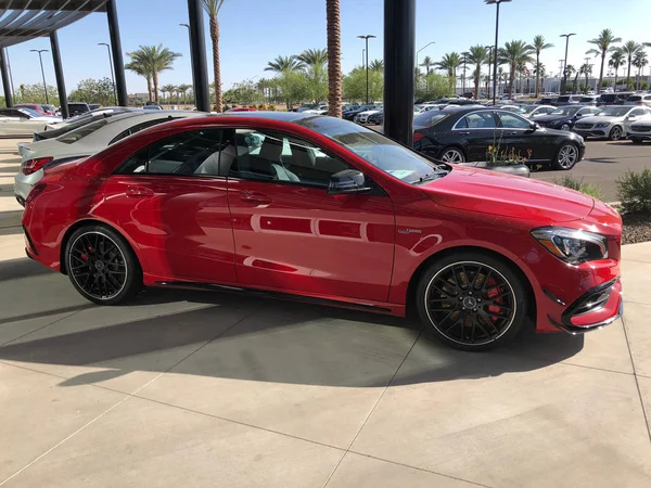 Mercedes Benz Concessionária Automóveis Com Carros Exposição Showroom Gilbert Arizona — Fotografia de Stock