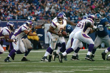 Tarvaris Jackson için normal sezon Nfl oyun sırasında oyun eylem Minnesota Vikings Quarterback. Vikingler Tarvaris Jackson 2006 Nfl taslak ikinci turda seçilebilir, ve Jackson 2006 Vikingler ile 2010 için.