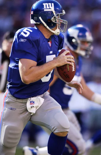 Kerry Collins Quarterback Dei New York Giants Azione Una Gara — Foto Stock