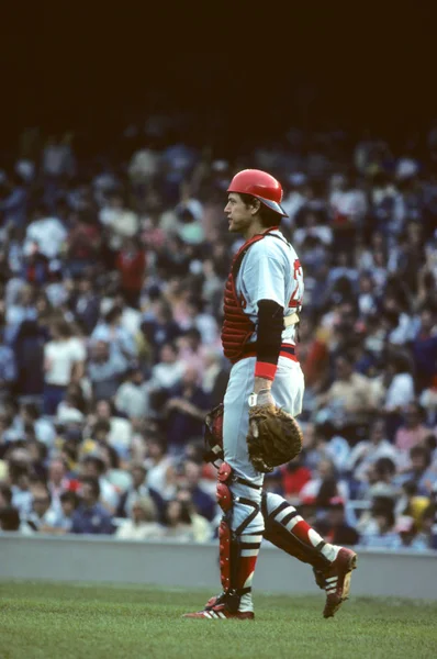 Carlton Fisk Nazywany Pudge Commander Jest Łapacza Emerytowany Major League — Zdjęcie stockowe