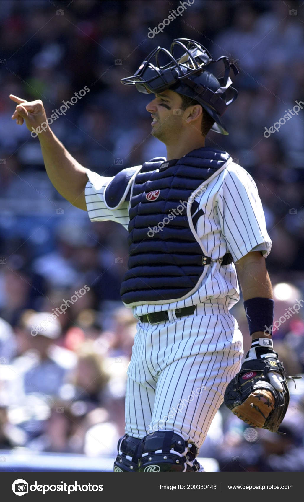 Jorge Posada Catcher New York Yankees Game Action Regular Season