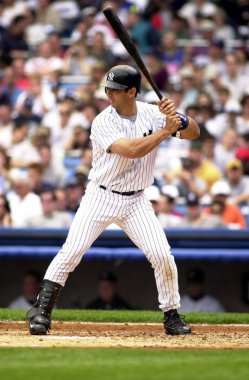 New York Yankees normal sezon oyun sırasında oyun eylem için Jorge Posada avcısı. Jorge Posada için New York Yankees Major League Baseball 17 sezon oynayan bir Porto Rikolu eski profesyonel beyzbol alıcı olduğunu.