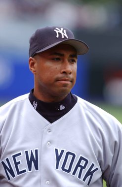 Bernie Williams için normal sezon oyun sırasında oyun eylem New York Yankees dış saha oyuncusu. Bernie Williams eski profesyonel beyzbol oyuncusu ve müzisyen. Tüm 16 yıllık kariyeri ile New York Yankees beyzbol oynadı.