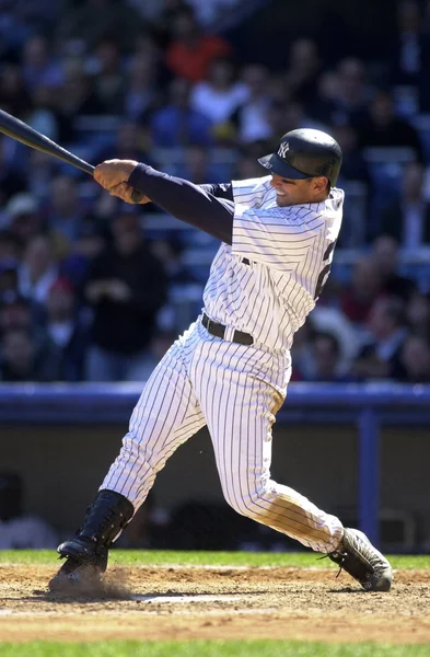 Jorge Posada Catcher För New York Yankees Spelet Åtgärder Regelbunden — Stockfoto