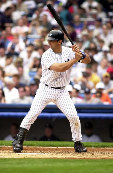 Jorge Posada Catcher Para New York Yankees Ação Durante Jogo — Fotografia de Stock