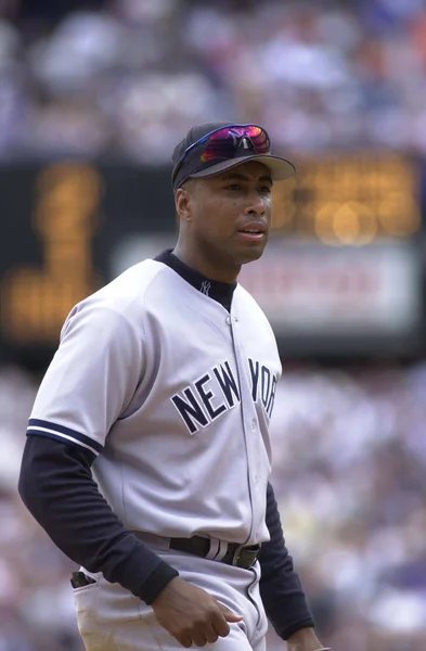 Bernie Williams Outfielder New York Yankees Game Action Regular Season — Stock Photo, Image