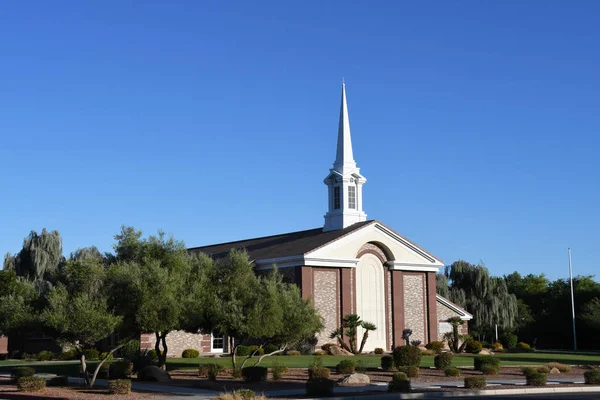 Iglesia Mormona Pueblo Gilbert Arizona Iglesia Jesucristo Los Santos Los — Foto de Stock