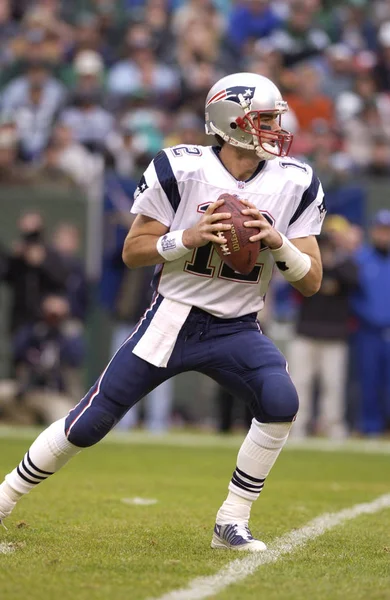 Tom Brady Quarterback New England Patriots Game Action Nfl Season — Stock Photo, Image