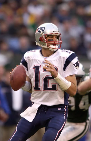Tom Brady Quarterback Pro New England Patriots Herní Akce Během — Stock fotografie