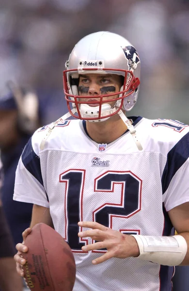 Tom Brady Quarterback Nfl Sezonu Sırasında Oyun Eylem New England — Stok fotoğraf