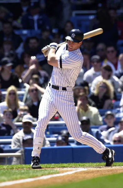 Paul Neill Outfielder Dla New York Yankees Działaniu Gry Podczas — Zdjęcie stockowe