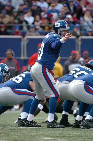 Eli Manning Oyun Kurucu Için New York Giants Normal Sezon — Stok fotoğraf