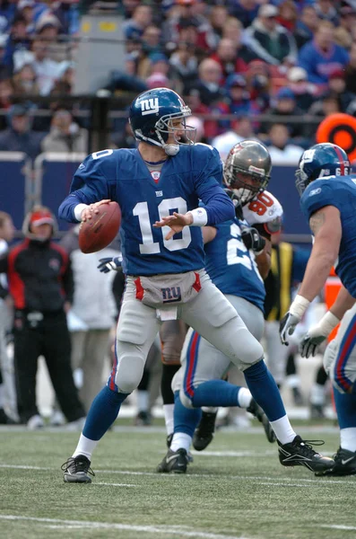 Eli Manning Quarterback Para Los New York Giants Acción Durante — Foto de Stock