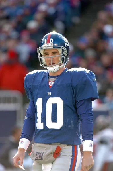 Eli Manning Quarterback Para Los New York Giants Acción Durante — Foto de Stock