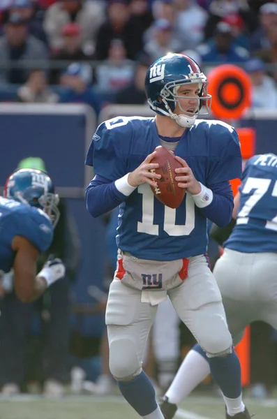 Eli Manning Quarterback Para Los New York Giants Acción Durante — Foto de Stock