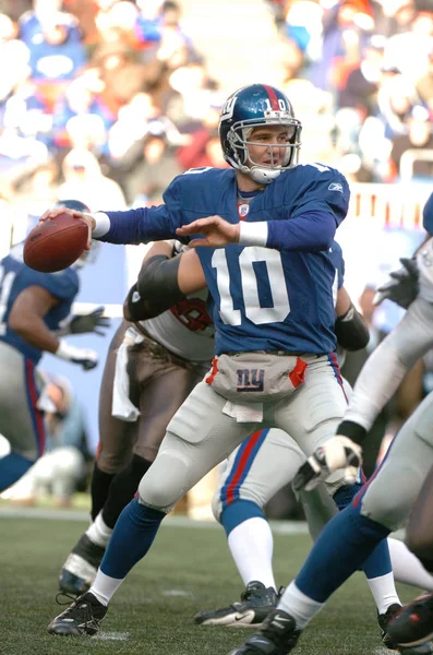 Eli Manning Quarterback Para New York Giants Ação Durante Jogo — Fotografia de Stock