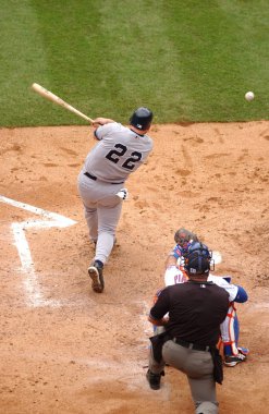 Roger Clemens sürahi için New York Yankees normal sezon oyun sırasında oyun eylem. Roger Clemens, 